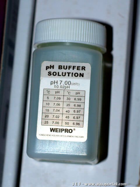 solution d'étalonnage pH-buffer 7,00 pour calibrer le pH-mètre Weipro