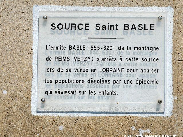 source d'eau non potable de Saint Basle à Dombasle en Argonne