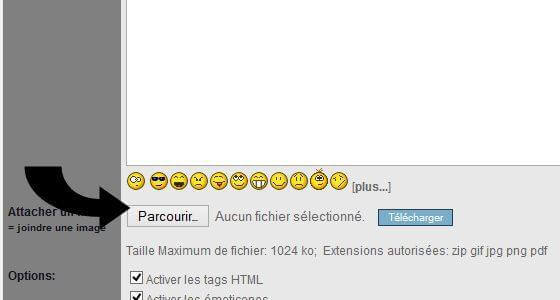 Chargement photo sur forum