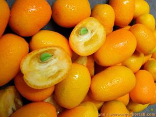Le kumquat est un fruit exotique orange