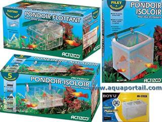 Isoloirs d'aquarium, pondoirs