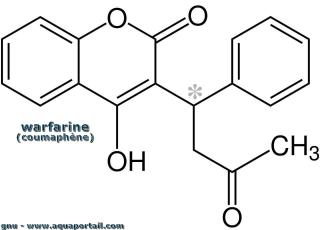 Warfarine : structure molculaire