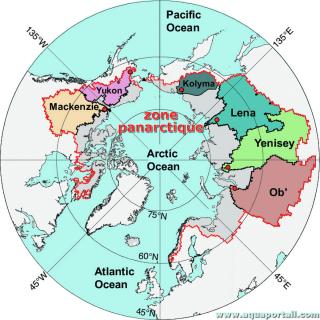 Carte de la zone panarctique