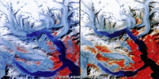retrait des glaciers