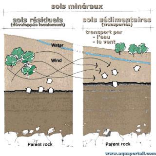 Sol rsiduel et sol sdimentaire transport