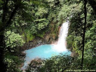 Eau cleste (du Rio Celeste au Costa Rica)
