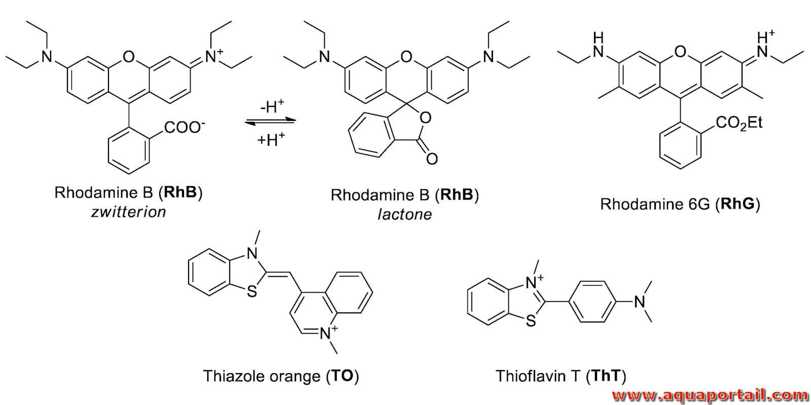 Quelques exemples des composés dérivés de la fluorescéine