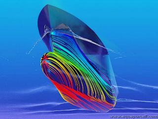 Hydrodynamisme de la proue d'un bateau :