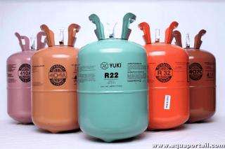 Plusieurs gaz rfrigrants en bouteille