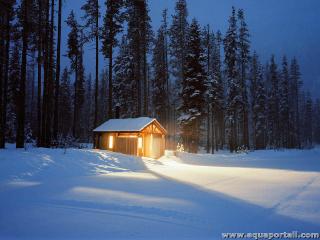 Refuge  l'abri du froid et de la neige
