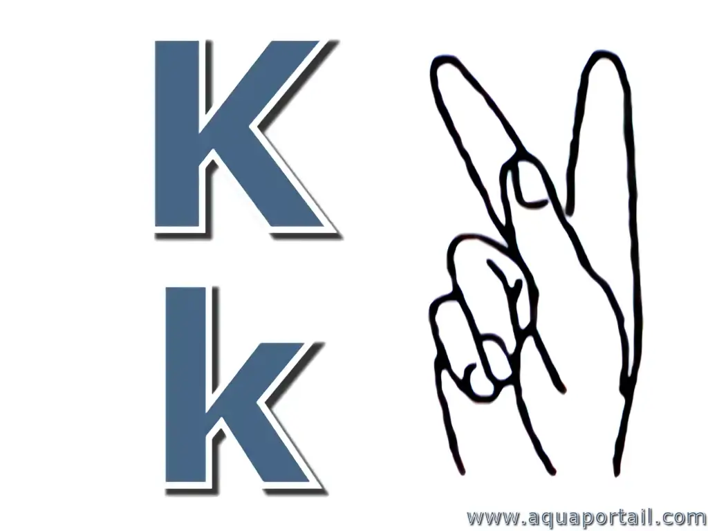 Lettre des mots en K